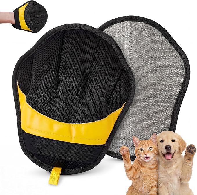 Pet Hair Removal Glove for Dogs & Cats, Reusable Pet Hair Remover Tool, Magic Brush Pet Hair Remover for Furniture, Carpet & Laundry, Non-Slip Five-Finger Pet Hair Glove for Dog Hair & Cat Hair