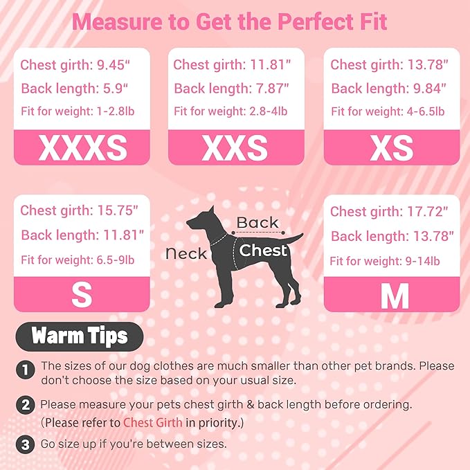 Dog Dress, Fashion Puppy Tutu Princess Dresses for Small Dogs Girl, Sweet Skirt with Dog Bowknot Clips, Spring Dog Cat Clothes Pet Apparel (Pink Floral Dress, Medium)
