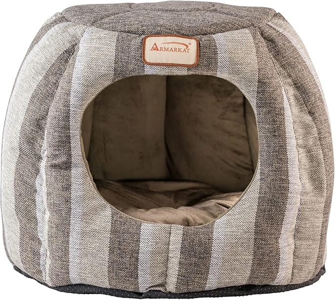Armarkat C30CG 2016 Cat Bed, 18"", Pearl and Putty, 20"" l x 16"" w x 4.5"" h