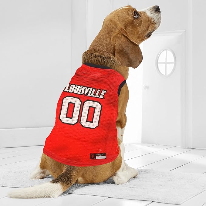 NCAA Basketball Pet Jersey LOUISVILLE CARDINALS Dog Jersey, X-Small