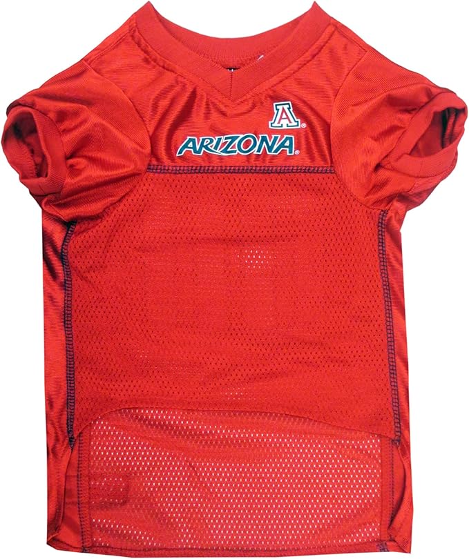 Pets First NCAA College Arizona Wildcats Mesh Jersey for DOGS & CATS, Large. Licensed Dog Jersey with your Favorite Football/Basketball College Team