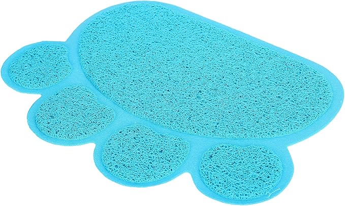 Fydun Cat Litter Tray, PVC Dog Mat Antislip Shape Pet Puppy Non Slip Box Liners Feeding Bowl Placemat Supplies for Cats and Dogs (Claw Shape)