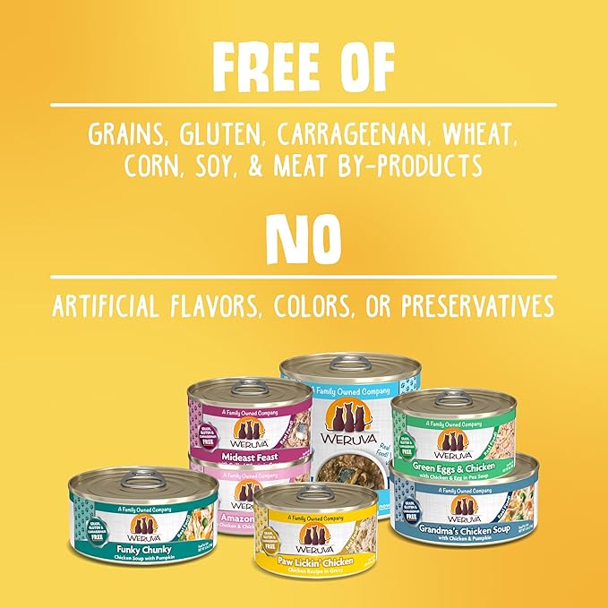 Weruva Classic Cat Food, Classic Combo Trial Variety Pack, 3oz Can, Pack of 4