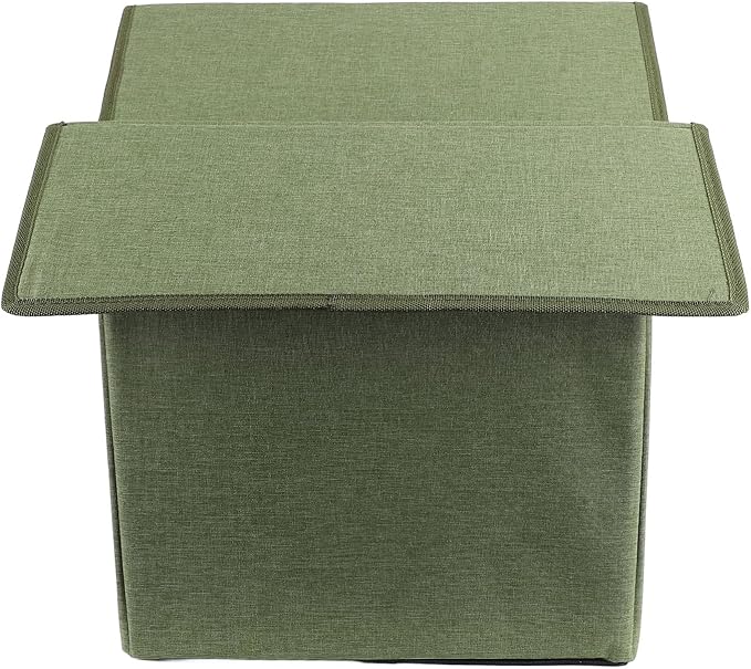 AYNEFY Cat Beds Furniture Outdoor Cat Cave Spacious Peaked Design Enclosed Hideaway with Portable Folding Design for Year Round Comfort Foldable House for Indoor Cats (OD Green)