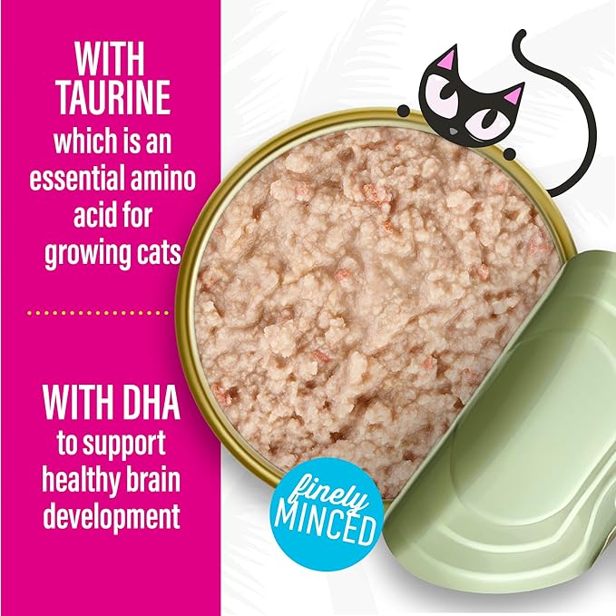 Tiki Cat Baby Pate Wet Cat Food for Kittens Variety Pack, 2.4 oz. Can (12 Count)