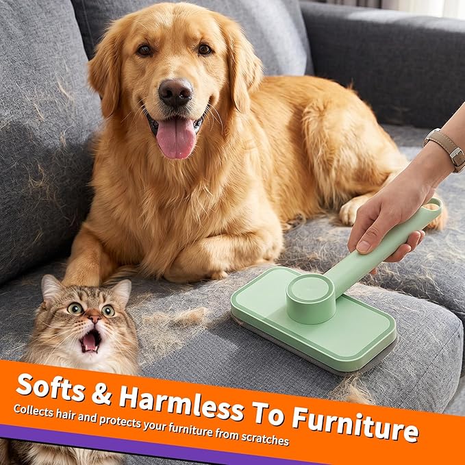 Rundik Pet Hair Remover – Reusable Lint Remover for Dog and Cat Hair Electrostatic Lint Brush Magic Pet Hair Removal Tool for Clothes, Couch, Carpet, Car, Rugs, Bedding, Fabric Furniture