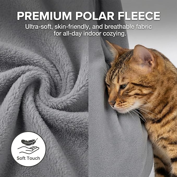 Cat Sling Carrier Critter Cuddler - Soft Breathable Cat Carrier, Pet Carrier for Cats/Kittens/Small Dogs (3-13 lbs), Hands-Free 2-Wearing Styles Indoor/Outdoor Cuddle Bag (Dark Gray)