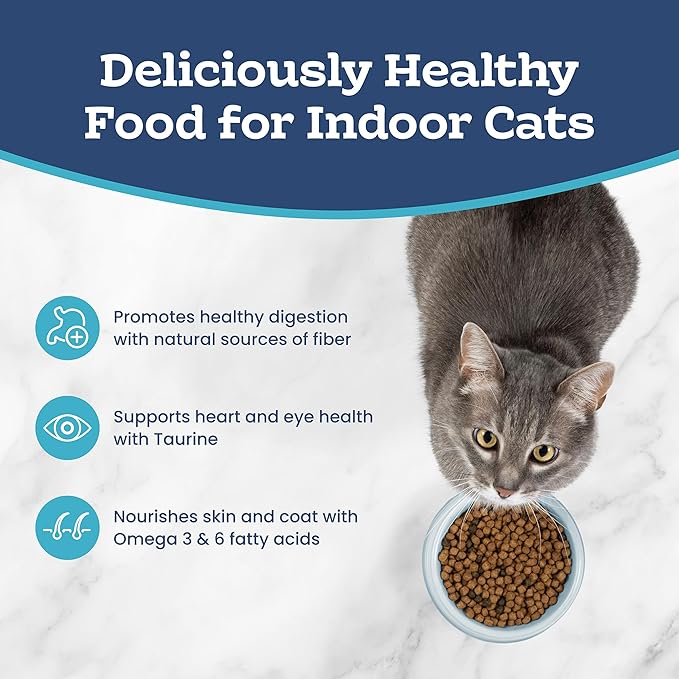 Blue Buffalo Tastefuls Natural Dry Food for Adult Indoor Cats, Chicken & Brown Rice Recipe, 15-lb Bag