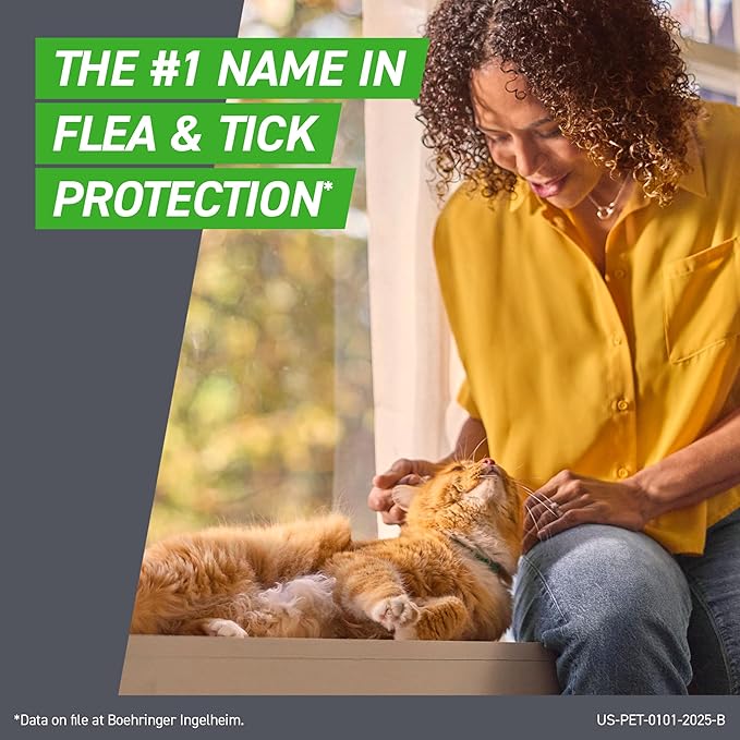 FRONTLINE Plus Flea & Tick Spot Treatment for Cat & Kitten (Green) Count of 6