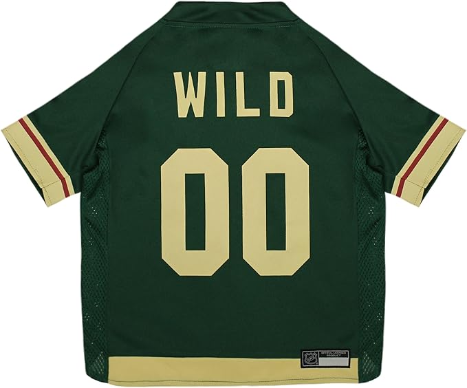 Pets First NHL Pet Jersey - Minnesota Wild Dog Jersey, XX-Large. A Premium Big Jersey for Dogs & Cats to Look just Like The Real Hockey Player