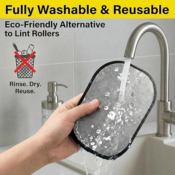 2-Pack Pet Hair Removal Gloves for Cats & Dogs, Reusable Electrostatic Pet Hair Remover Gloves for Furniture, Couch, Clothing & Car Seats