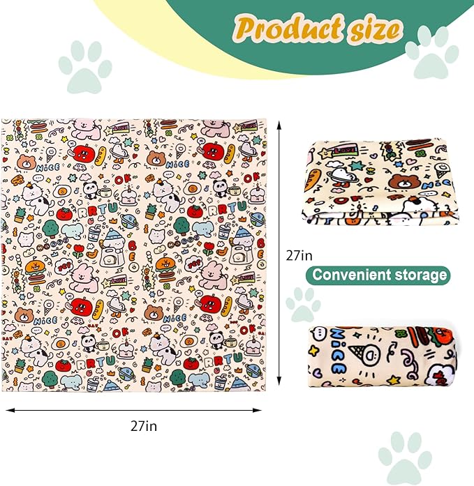 Cat Wrap for Cutting Nails and Grooming,Cat Restraint Wrap for Nail Clipping,Self-Adhesive Fabric Cat Swaddle Burrito Wrap for Nail Trimming (Graffiti Style)