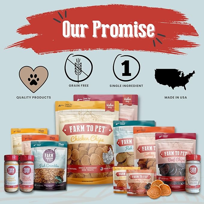 Farm To Pet - Cat Treat Crumbles - 3 oz Single Ingredient Fish Treat and Snacks - Healthy for Indoor Cats and Kitten - Essential Products (Mix with Wet/Dry Food)