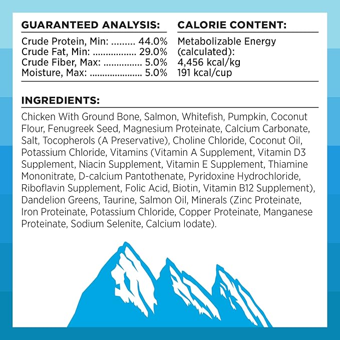 BIXBI Rawbble Freeze Dried Cat Food, Chicken & Salmon Recipe, 3.5 oz - 95% Meat and Organs, No Fillers - Pantry-Friendly Raw Cat Food for Meal, Treat or Food Topper - USA Made in Small Batches