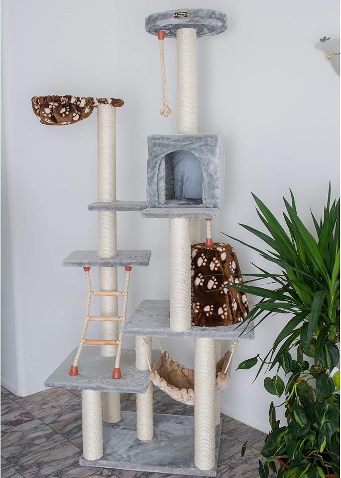 Armarkat Cat Tree Model A7802, Silver Gray