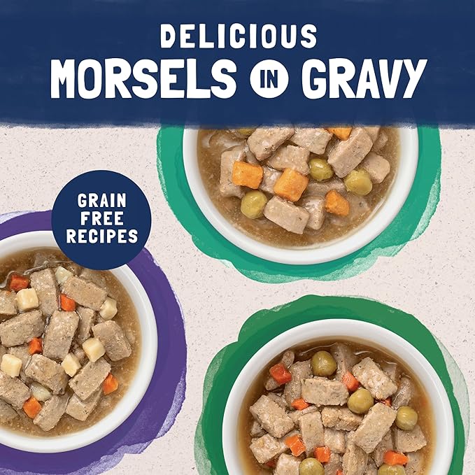 Natural Balance Platefulls Variety Pack - Chicken Morsels in Gravy Wet Cat Food, Chicken Cat Food Variety Pack, 3 oz., Case of 12