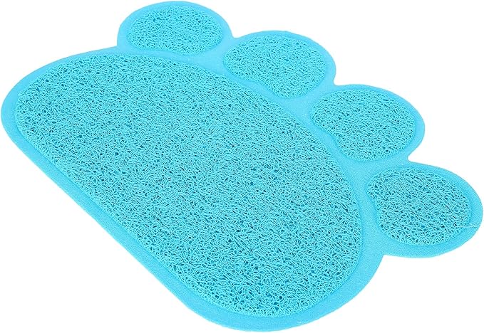 Fydun Cat Litter Tray, PVC Dog Mat Antislip Shape Pet Puppy Non Slip Box Liners Feeding Bowl Placemat Supplies for Cats and Dogs (Claw Shape)