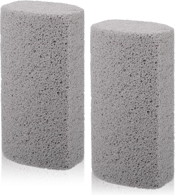 Qianyu 2 Pcs Hair Remover Pumice Pet Dog Cat Hair Removal Cleaning Gray Stone Pet Fur Cleaner Stone Reusable Dog Fur Cleaning Tool for Car Interior Bedding Carpet Couch Furnitur