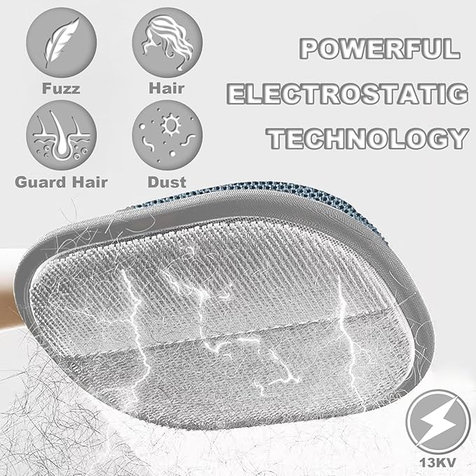 Pet Hair Remover Gloves for Dogs, Upgraded Electrostatic Pet hair Removal Glove, Professional Grooming & Furniture Cleaning Glove, Cat & Dog Hair Glove, Reusable & Machine Washable Hair Remover