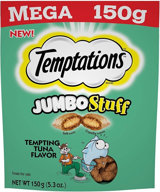 Temptations MEGA Jumbo Stuff Tempting Tuna Flavor (1-Bag) (NET WT 5.3 OZ)
