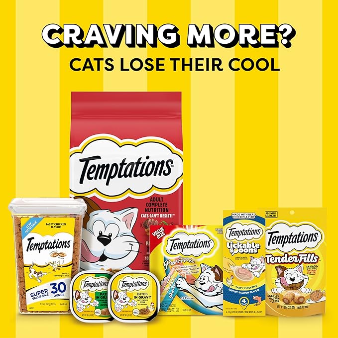 Temptations Tasty Chicken Flavor Adult Dry Cat Food, 6.3 lb. Bag (Pack of 3)