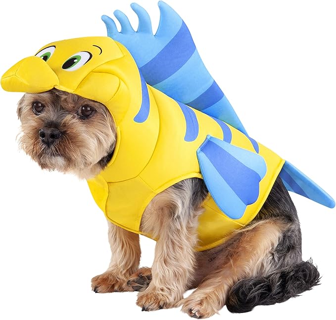 Rubies Disney Little Mermaid: Flounder Pet Costume for For Dogs or Cats, Medium