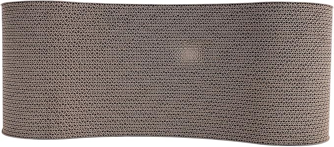 Cat Scratcher Lounge, Corrugated Cardboard Scratch Pad, Extra Thick Ergonomic Design 22.05x8.27x7.09in - Protects Furniture, Reversible Durable Construction, Comfortable Bed for (Coffee)