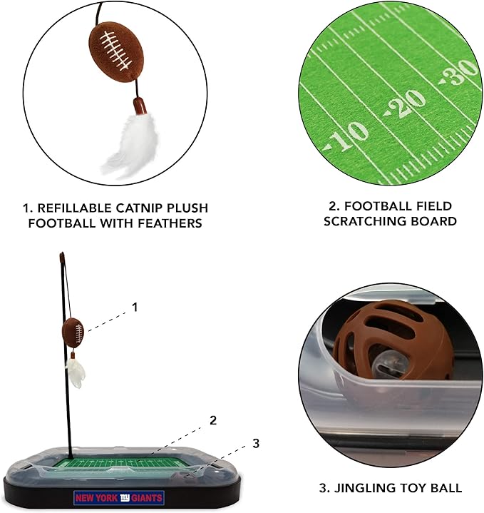 Pets First New York Giants Cat Scratcher