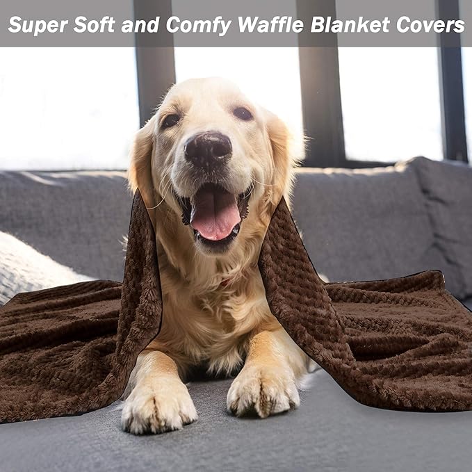 Dog Blanket,Soft Fuzzy Blankets for Puppy, Small,Medium,Large,X-Large Premium Fluffy Blankets Plush Fleece Throw Dog Bed, Couch, Sofa, Reversible Travel Warm Covers