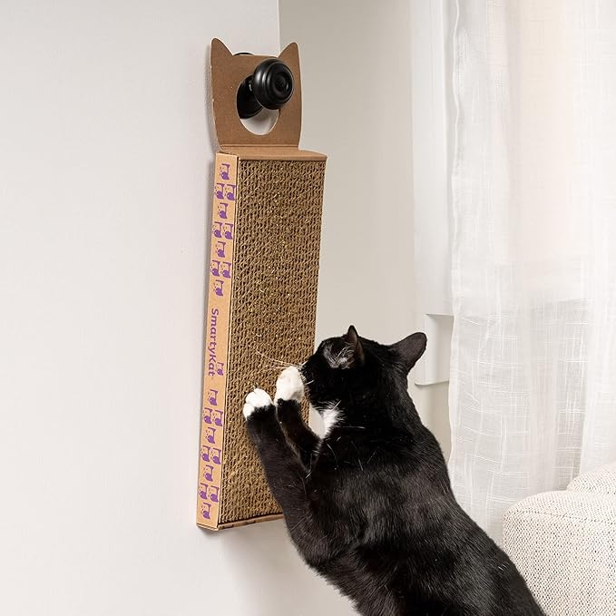 SmartyKat Scratch Up Corrugated Hanging Cat Scratcher, Catnip Infusion Technology - Brown, Single Wide (Pack of 6)