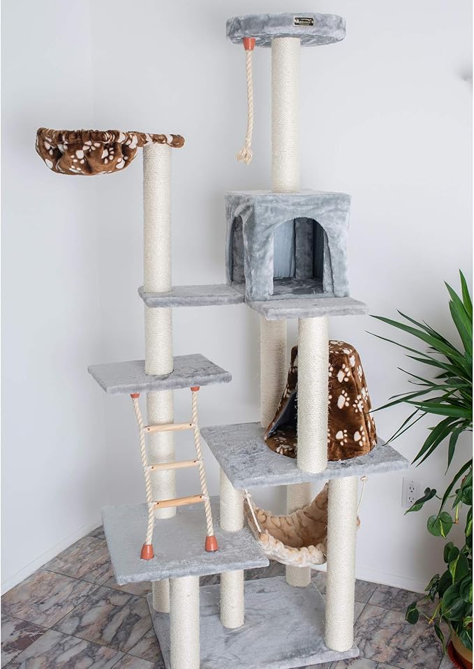 Armarkat Cat Tree Model A7802, Silver Gray