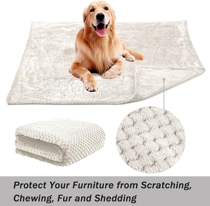 Dog Blanket,Soft Fuzzy Blankets for Puppy, Small,Medium,Large,X-Large Premium Fluffy Blankets Plush Fleece Throw Dog Bed, Couch, Sofa, Reversible Travel Warm Covers