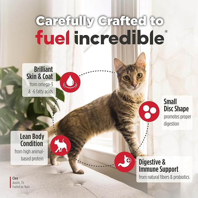 Nulo Freestyle Cat Food, For Hairball Management, Premium Grain-Free Dry Small Bite Kibble, All Natural Animal Protein Recipe with BC30 Probiotic for Digestive Health Support, 14 Pound (Pack of 1)