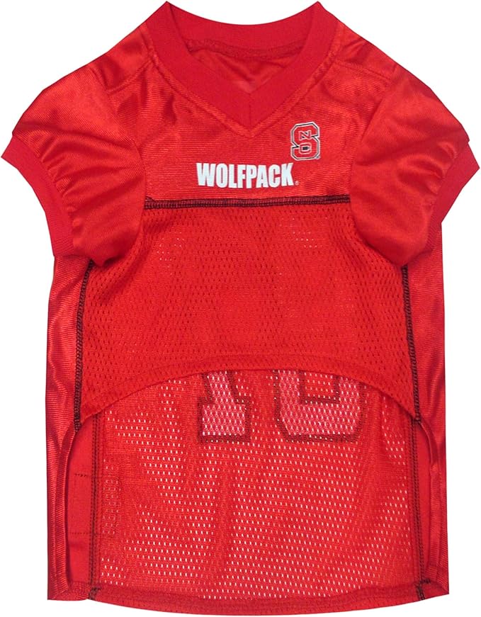 Pets First NCAA College North Carolina State Wolfpack Mesh Jersey for DOGS & CATS, XX-Large. Licensed Dog Jersey with your Favorite Football/Basketball College Team