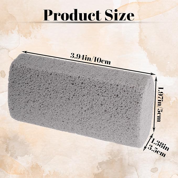 2 Pcs Pet Hair Remover Pumice Dog Cat Hair Stone Quickly Removal Cleaning Pet Fur Stone Reusable Upholstery Cleaner Rock Tool for Car Interior Couch Bedding Carpet Couch Furniture