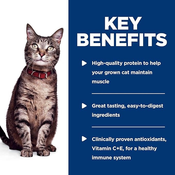 Hill's Science Diet Adult 1-6 Wet Cat Food, Tuna, 2.8 oz. Pouches, 24-Pack