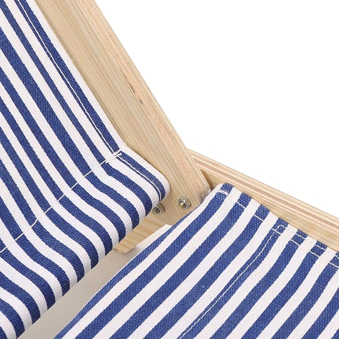 Cat Hammock Bed with Wooden Frame, Anti Shaking Swing Chair for Cats, Premium Sisal and Canvas Raised Sleeping Bed with Scratcher, Minimalist Design Pet Furniture for All Seasons (Beach Chair)