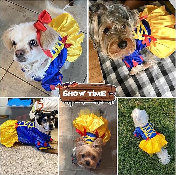 Dog Costume Dog Halloween Costume, Princess Dogs Dress Halloween Cat Costumes Pet Apparel, Cute Cosplay Costumes Coat for Halloween Party Christmas Special Events