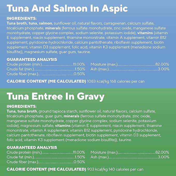 Dave's Pet Food Naturally Healthy Tuna Pate in Gravy Variety Pack Grain-Free Wet Cat Food, 5.5-oz can, Case of 12