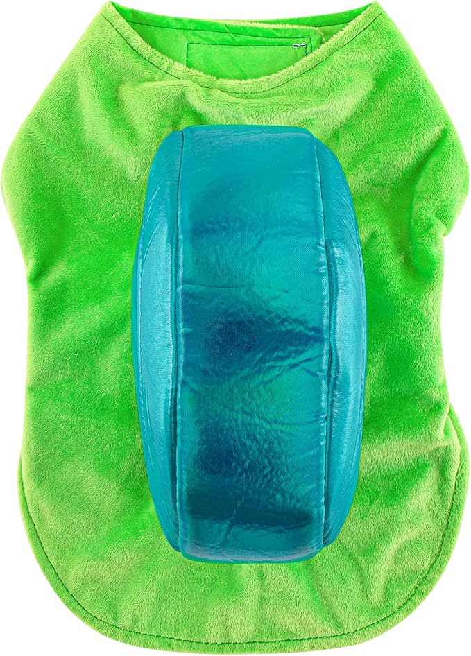 Mogoko Funny Dog Cat Snail Costumes, Pet Halloween Christmas Cosplay Dress, Adorable Green Snail Pet Costume (L Size)