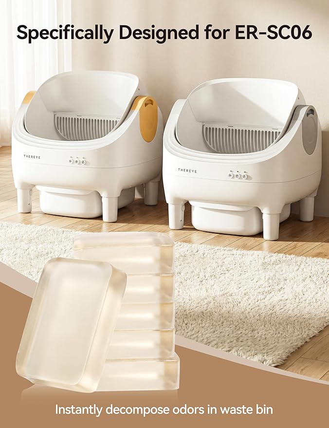 Thereye Cat Litter Box Deodorizer, Compatible with SC06 Automatic Litter Box, Long-lasting Pet Odor Eliminator Gel for Thereye self cleaning litter box, 6PCS