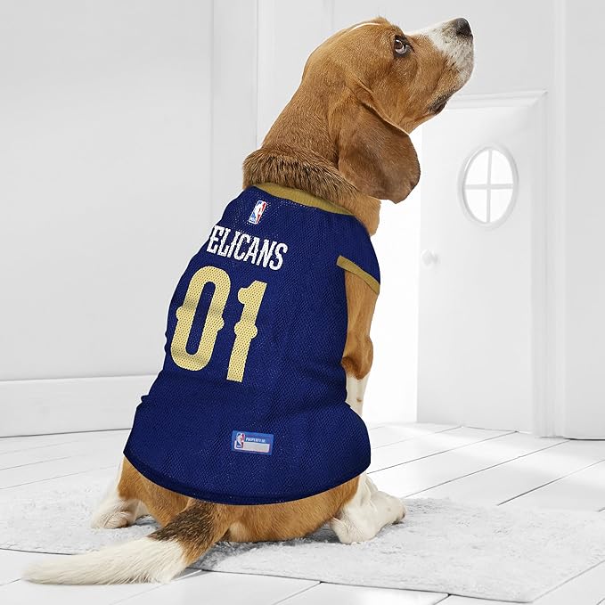 Pets First NBA NEW ORLEANS PELICANS DOG Jersey, Small - Tank Top Basketball Pet Jersey