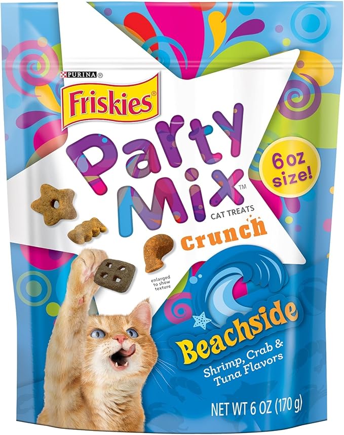 Friskies Purina Party mix Beachside Crunch, 6 oz