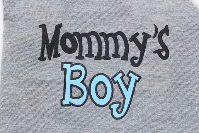 Oasis Plus Mommy's Boy Gray Pet T-Shirt Vest Outfits Clothes for X-Large Female Male Dog Cat Rabbit