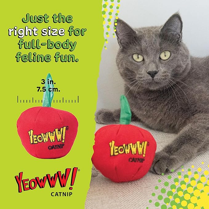 Yeowww! Catnip Toy, Apple