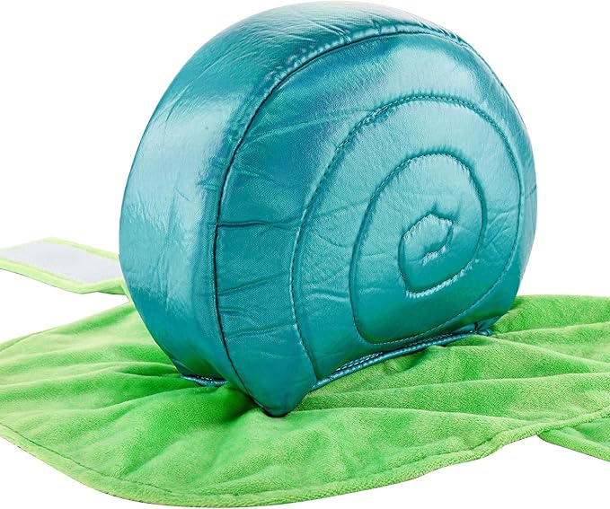 Mogoko Funny Dog Cat Snail Costumes, Pet Halloween Christmas Cosplay Dress, Adorable Green Snail Pet Costume (S Size)