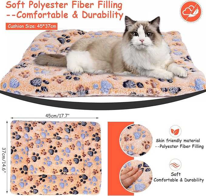 Cat House for Indoor Cat Bed Cave Wooden Condo with Cushion Scratcher Fluffy Ball Large Kitten Small Animal Stray Cats Hideaway Pet Cube