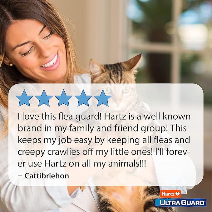 Hartz UltraGuard Topical Flea & Tick Prevention for Cats and Kittens - 3 Monthly Treatments (Pack of 3)
