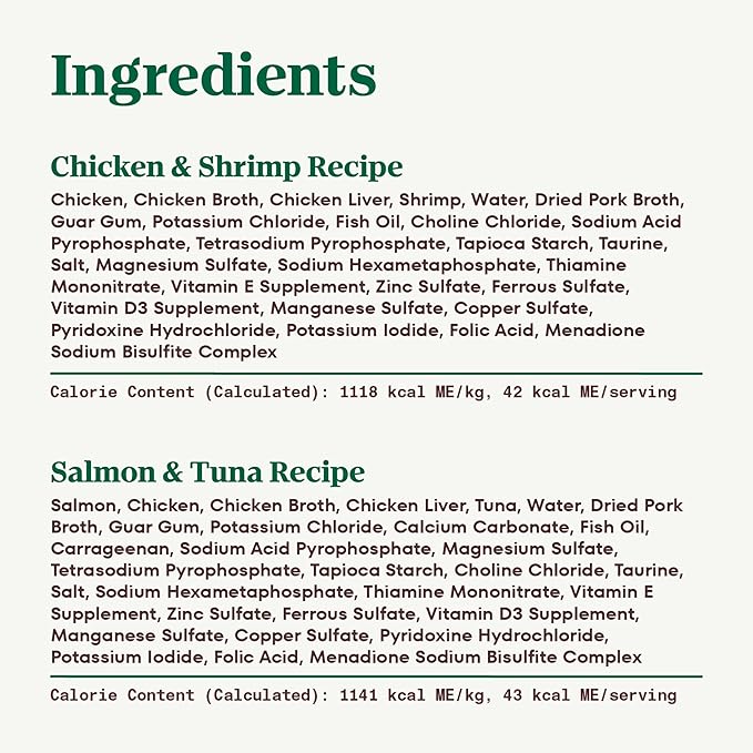 Nutro Wet Cat Food Pate Multipack: Variety Pack, Salmon & Tuna Recipe, Chicken & Shrimp Recipe, 2.64 oz. Trays (12 Count, Pack of 2)