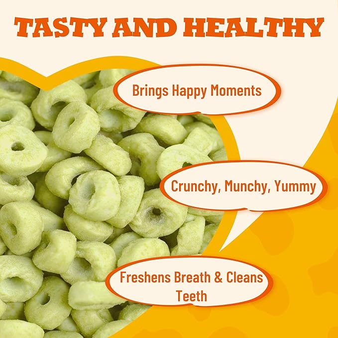 Catnip Cat Treats – Healthy Biscuits with Real Chicken, Vitamins & Catnip - Teeth Cleaning & Training Snacks for Indoor Cats (8 oz)